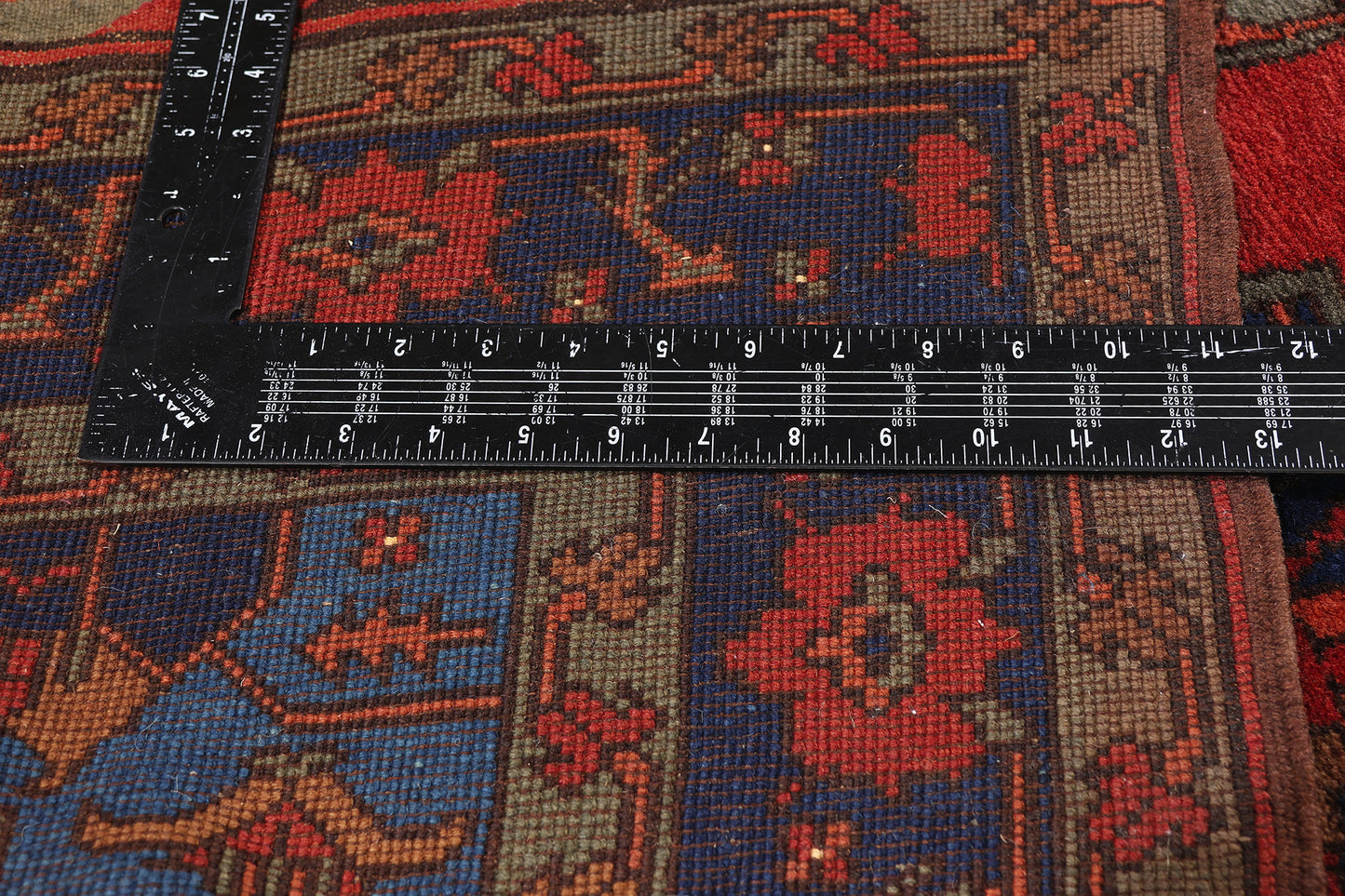 3 x 30 - Red Antique Afghan Turkoman Rug - 79696