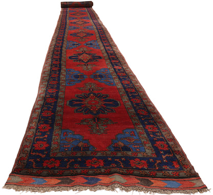 3 x 30 - Red Antique Afghan Turkoman Rug - 79696