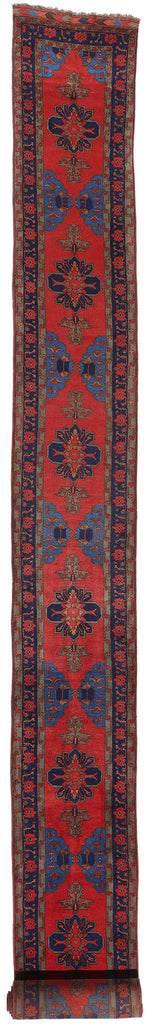 3 x 30 - Red Antique Afghan Turkoman Rug - 79696