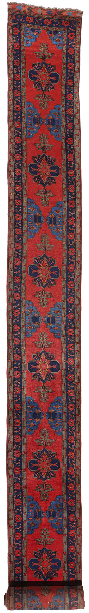 3 x 30 - Red Antique Afghan Turkoman Rug - 79696