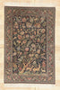 5 x 7 - Navy Blue Vintage Persian Tabriz Rug - 79697