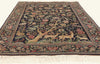 5 x 7 - Navy Blue Vintage Persian Tabriz Rug - 79697