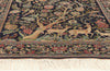 5 x 7 - Navy Blue Vintage Persian Tabriz Rug - 79697