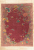 10 x 13 - Red Vintage Chinese Art Deco Rug - 79698