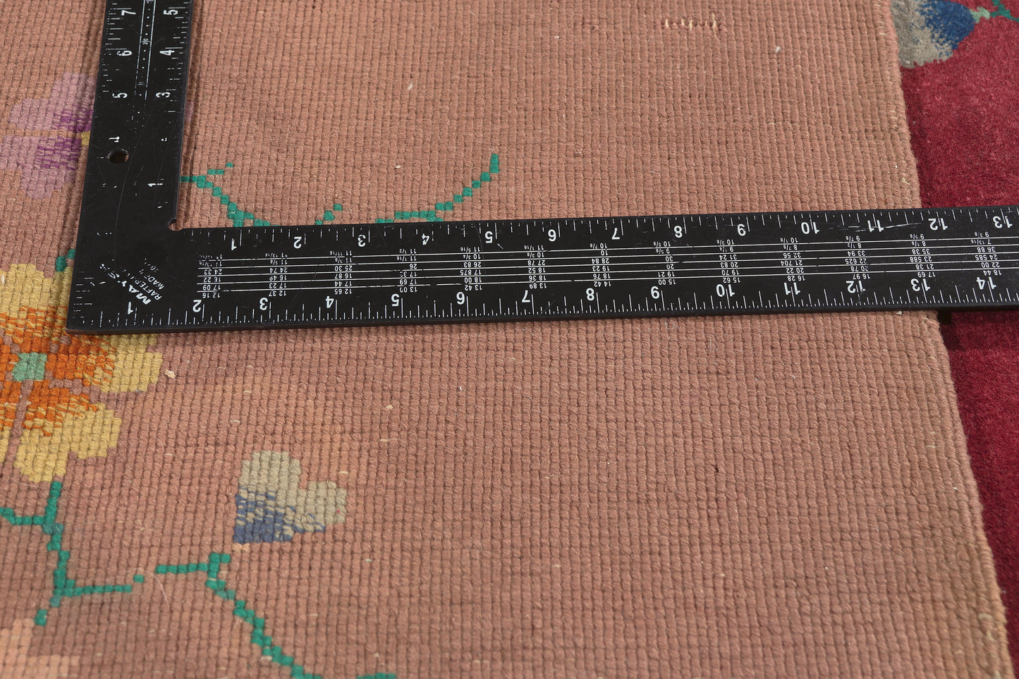 10 x 13 - Red Vintage Chinese Art Deco Rug - 79698