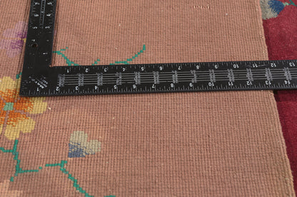 10 x 13 - Red Vintage Chinese Art Deco Rug - 79698