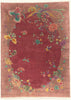 10 x 13 - Red Vintage Chinese Art Deco Rug - 79698