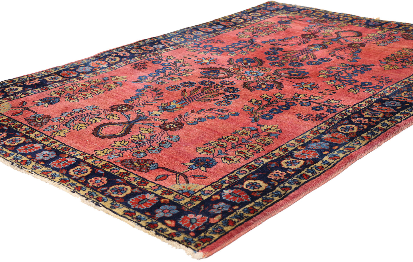 3 x 5 - Red Antique Persian Sarouk Rug - 79699