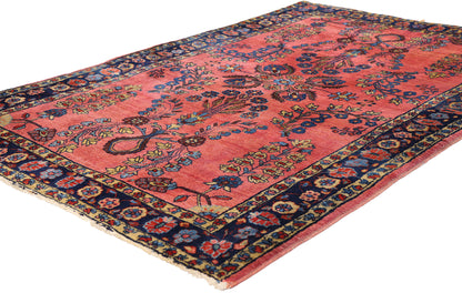 3 x 5 - Red Antique Persian Sarouk Rug - 79699
