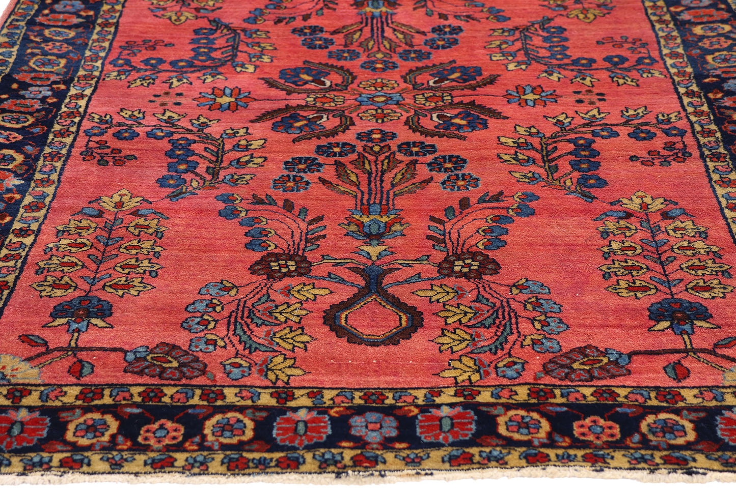 3 x 5 - Red Antique Persian Sarouk Rug - 79699