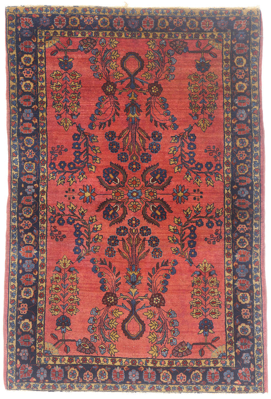 3 x 5 - Red Antique Persian Sarouk Rug - 79699
