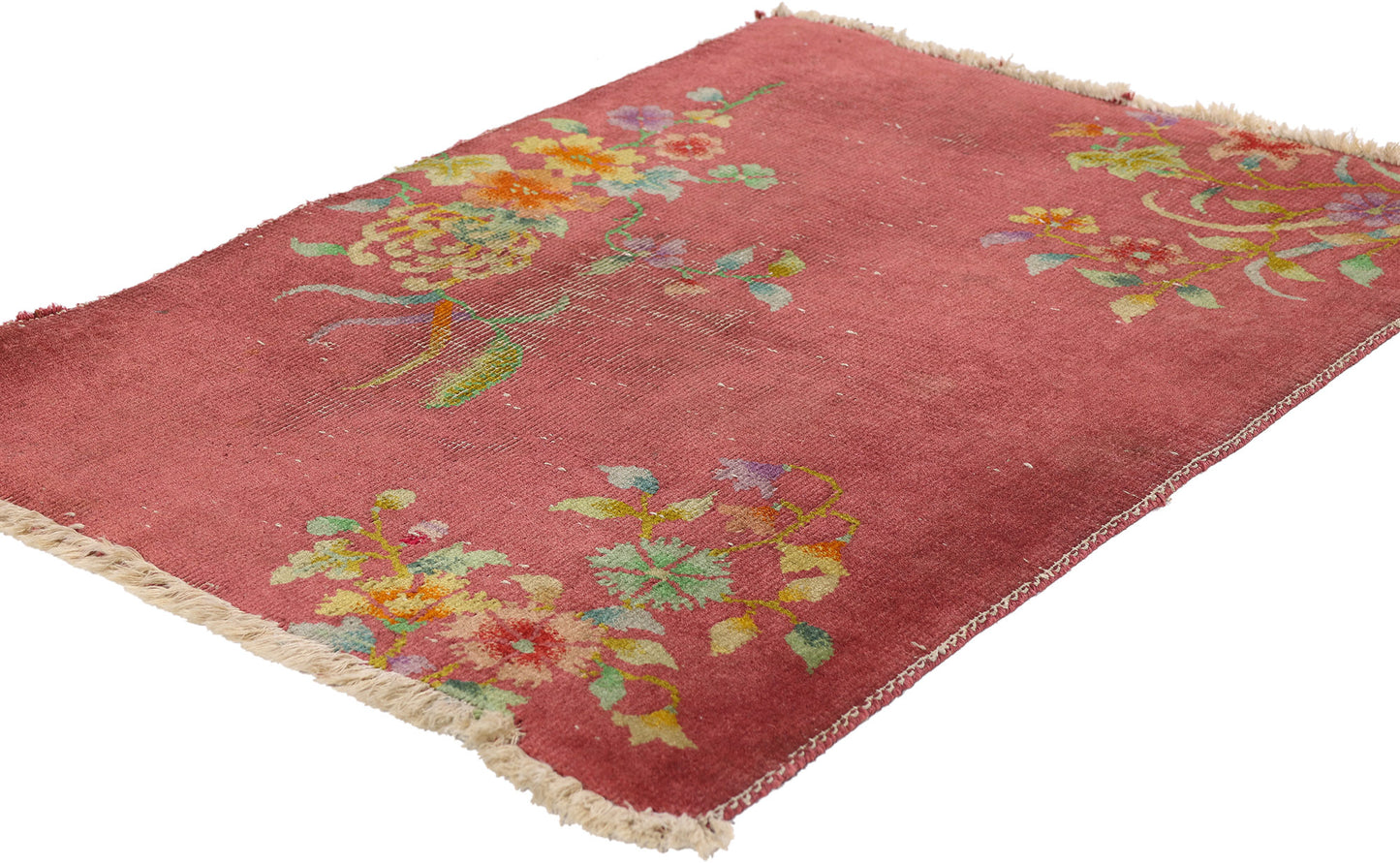 2 x 3 - Red Antique Chinese Art Deco Rug - 79700