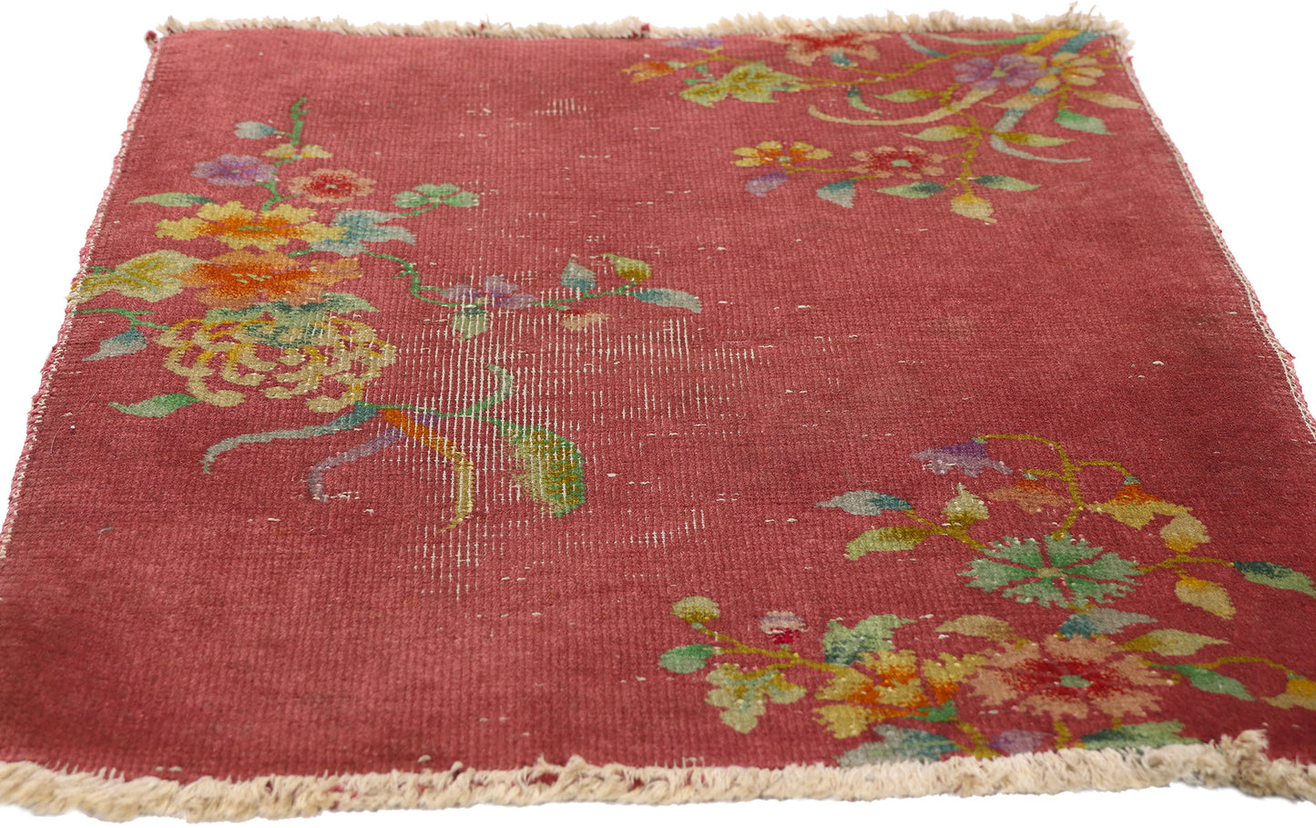 2 x 3 - Red Antique Chinese Art Deco Rug - 79700