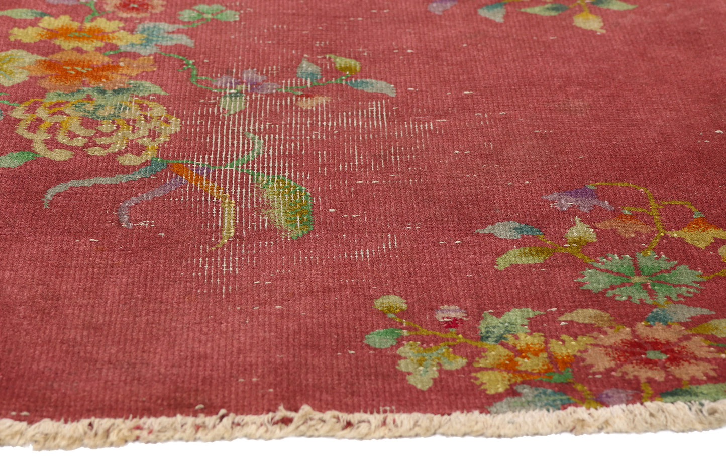 2 x 3 - Red Antique Chinese Art Deco Rug - 79700