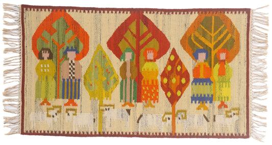 2 x 4 - Multicolor Vintage Polish Tapestry - 79702