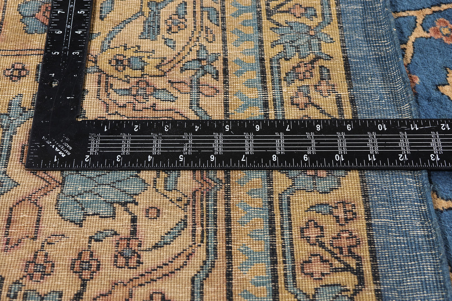 11 x 23 - Blue Antique Indian Agra Rug - 79705