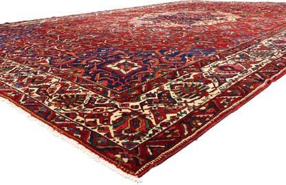 14 x 23 - Red Antique Persian Bakhtiari Rug - 79706