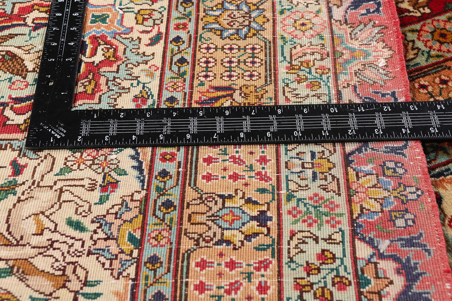 15 x 19 - Red Antique Persian Tabriz Rug - 79707