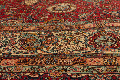 15 x 19 - Red Antique Persian Tabriz Rug - 79707
