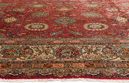 15 x 19 - Red Antique Persian Tabriz Rug - 79707