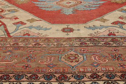 12 x 19 - Red Antique Persian Serapi Rug - 79708