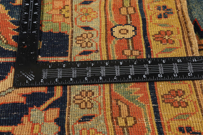 13 x 16 - Red Vintage Persian Heriz Rug - 79709