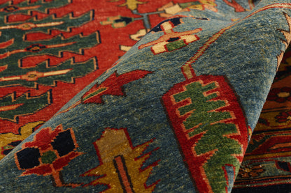 13 x 16 - Red Vintage Persian Heriz Rug - 79709