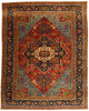 13 x 16 - Red Vintage Persian Heriz Rug - 79709