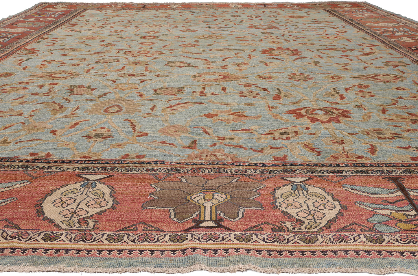 15 x 20 - Blue Antique Persian Sultanabad Rug - 79710