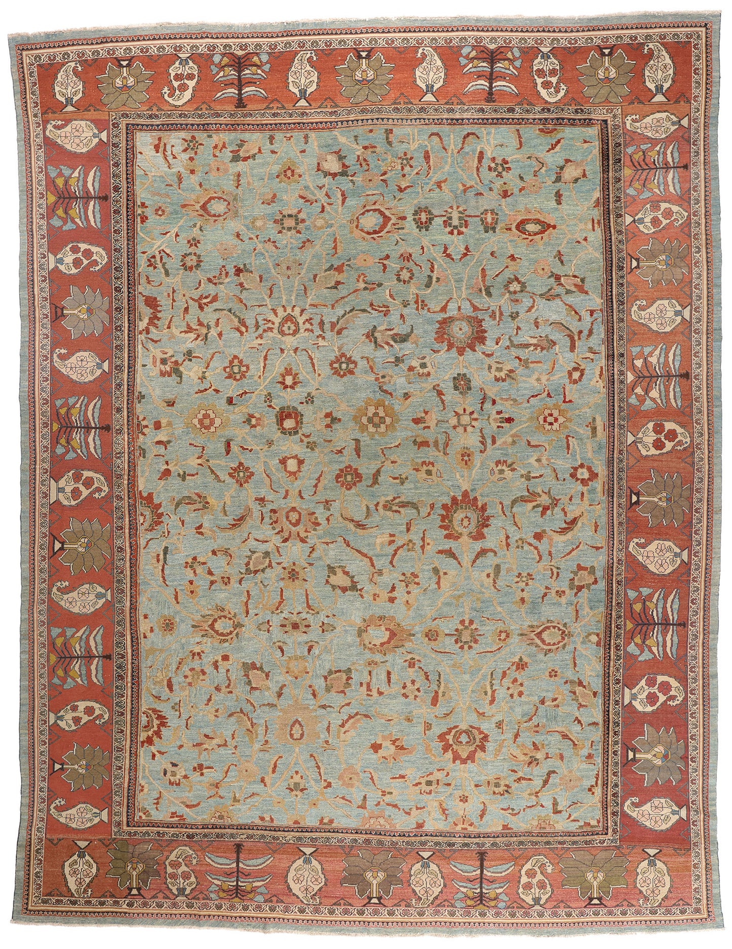 15 x 20 - Blue Antique Persian Sultanabad Rug - 79710