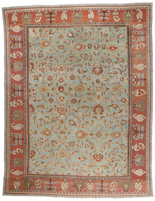 15 x 20 - Blue Antique Persian Sultanabad Rug - 79710