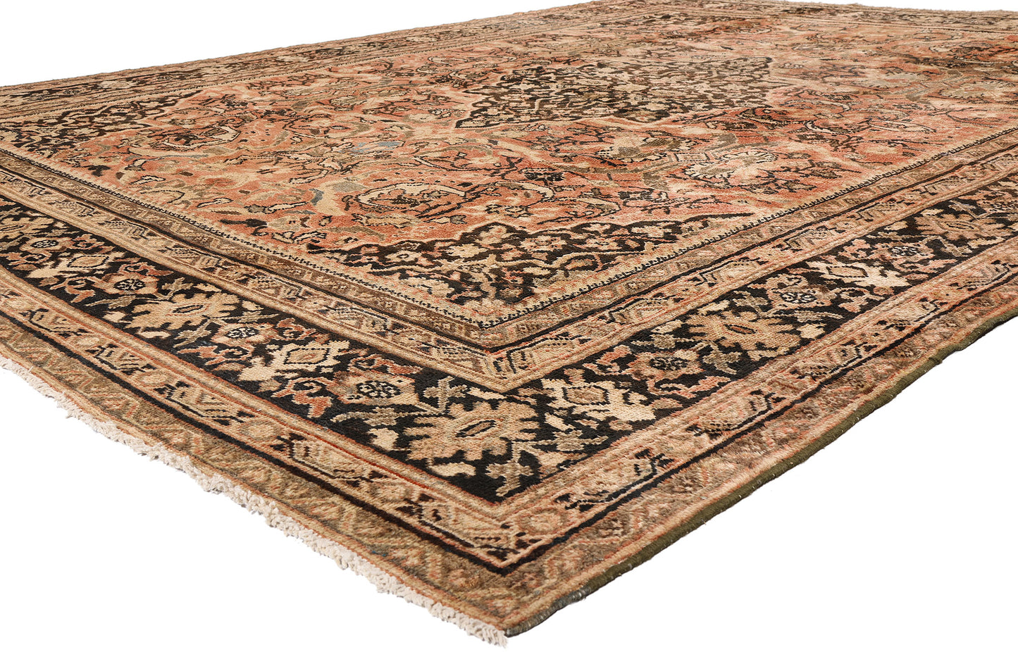 10 x 14 - Rust Antique Persian Mahal Rug - 79711