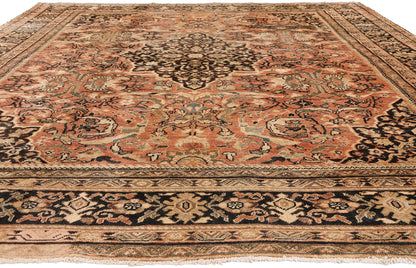 10 x 14 - Rust Antique Persian Mahal Rug - 79711