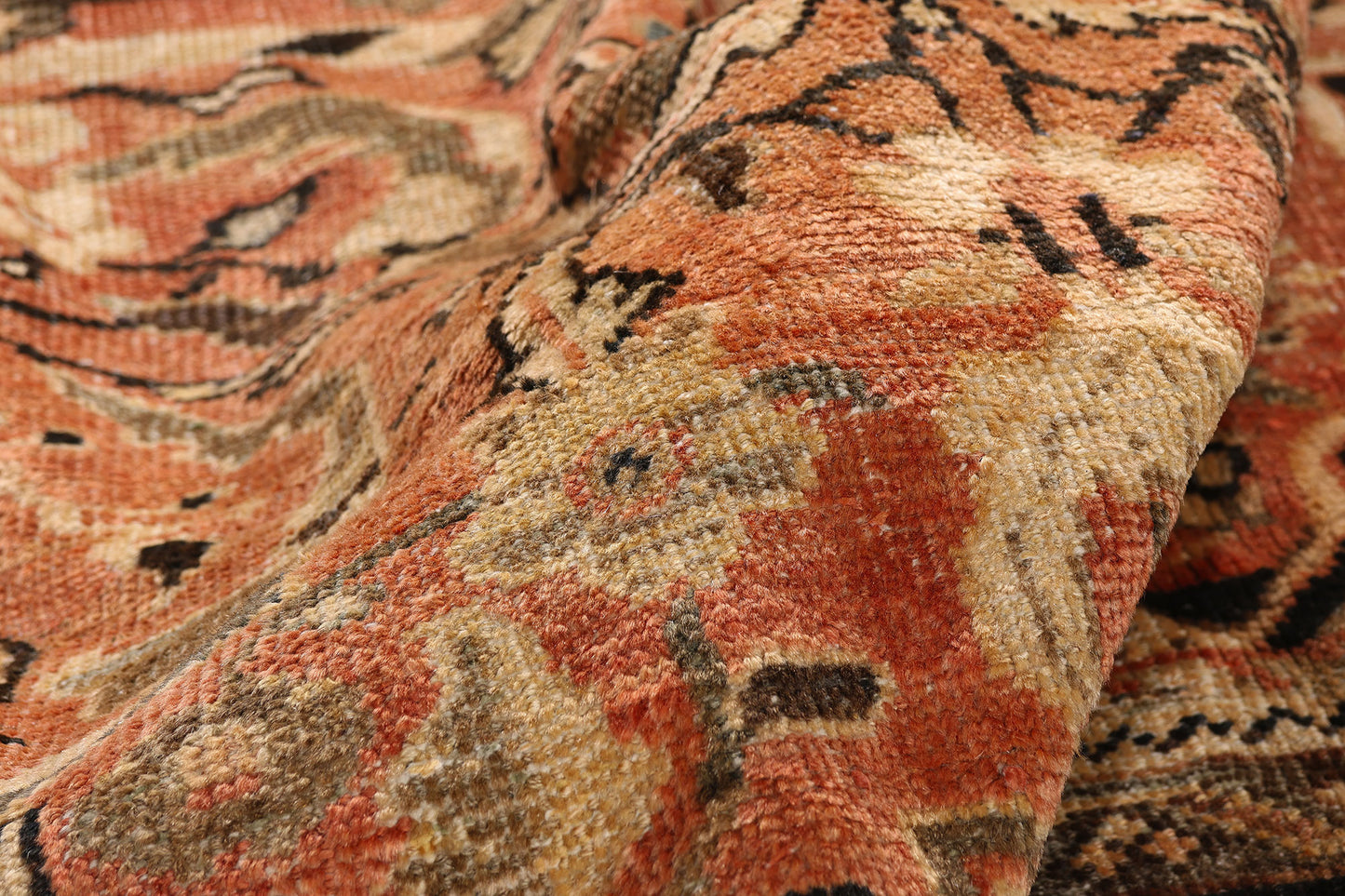 10 x 14 - Rust Antique Persian Mahal Rug - 79711