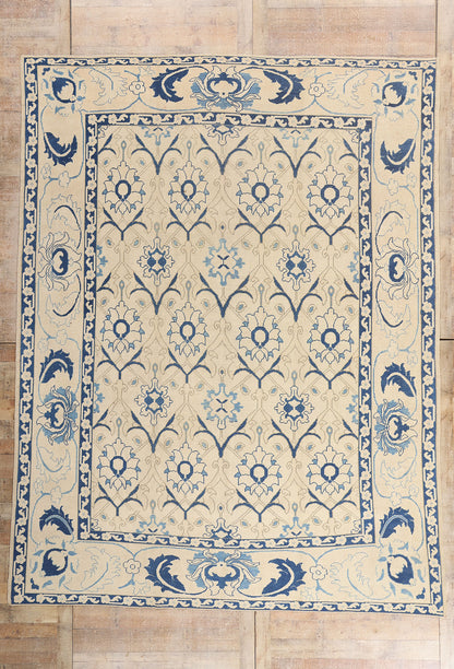 10 x 12 - Ivory Antique Turkish Oushak Rug - 79712