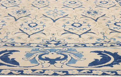10 x 12 - Ivory Antique Turkish Oushak Rug - 79712