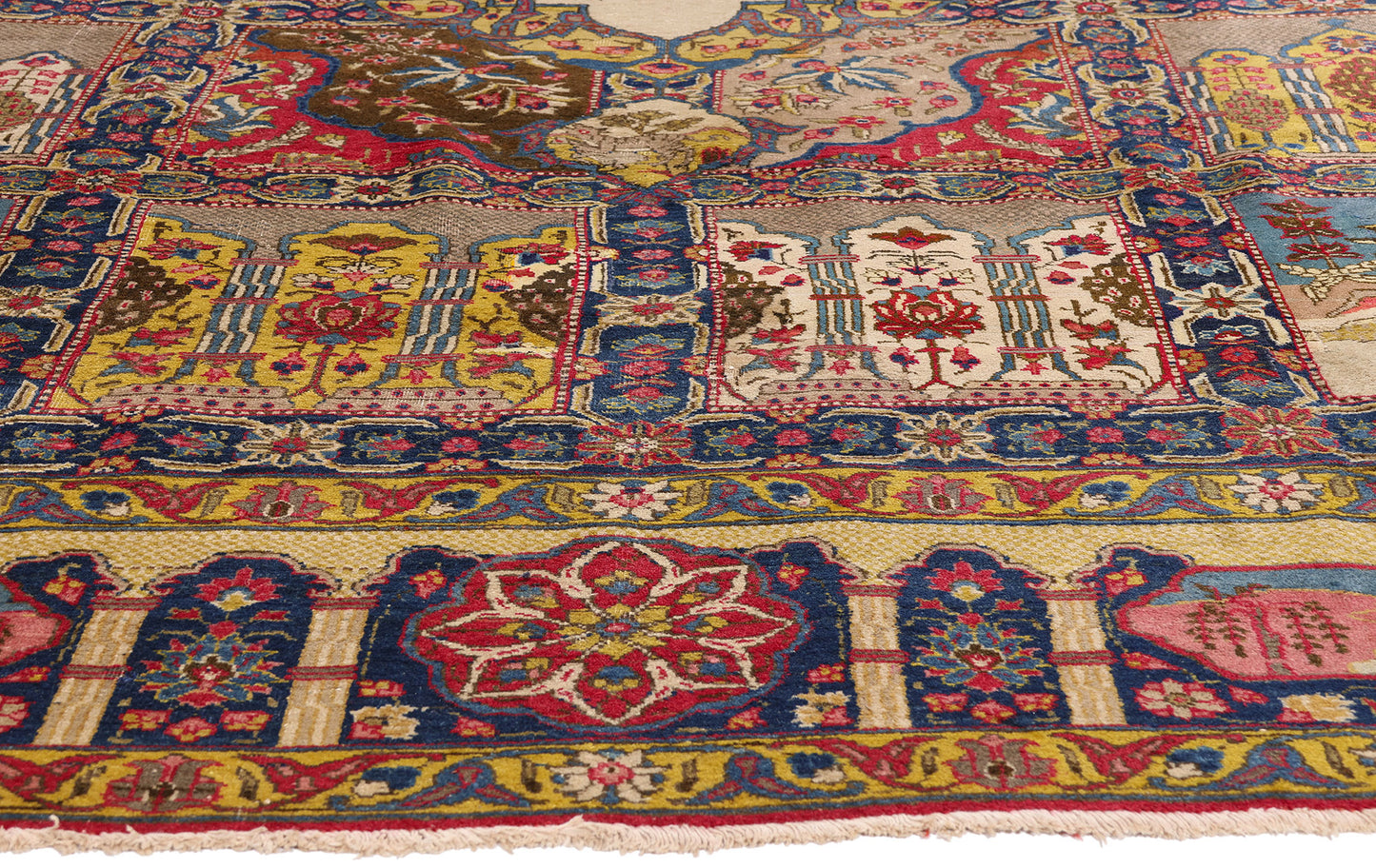 10 x 12 - Multicolor Antique Persian Tabriz Rug - 79714