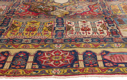 10 x 12 - Multicolor Antique Persian Tabriz Rug - 79714