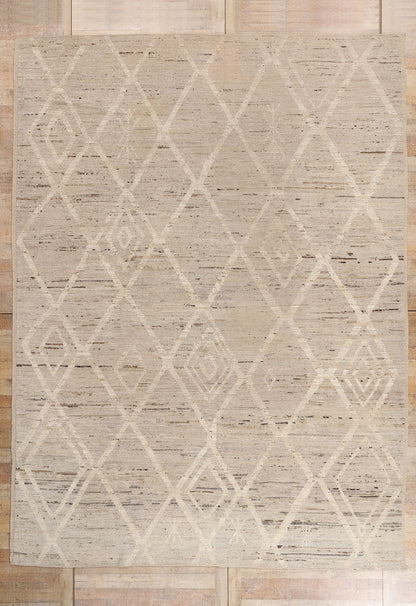 10 x 14 - Gray New Contemporary Moroccan Rug - 79715