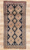 4 x 9 Navy Blue Antique Persian Shiraz Rug 79716