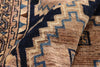 4 x 9 Navy Blue Antique Persian Shiraz Rug 79716
