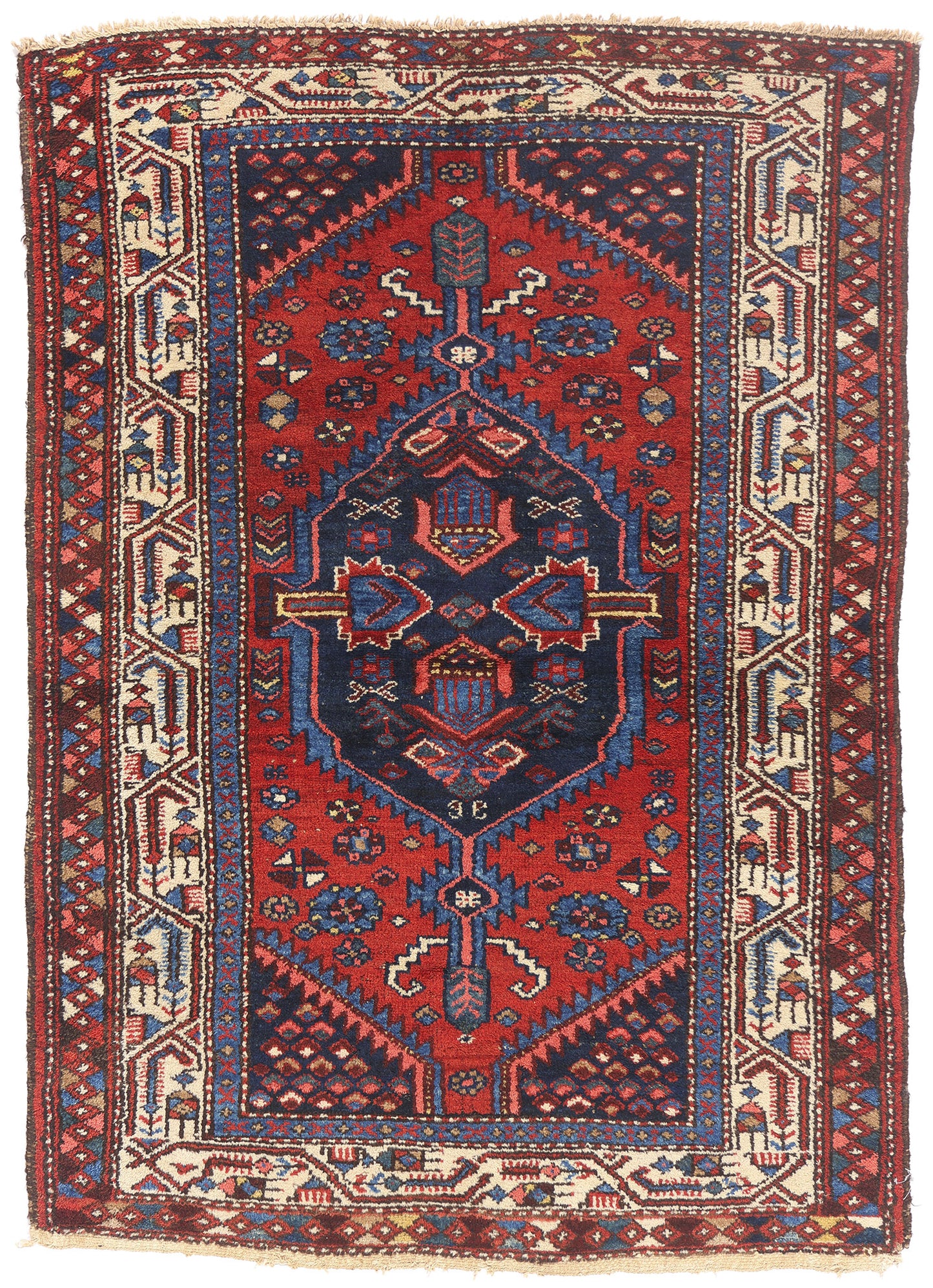 3 x 5 - Red Antique Persian Malayer Rug - 79718