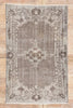 4 x 7 - Gray Vintage Turkish Sivas Rug - 79719