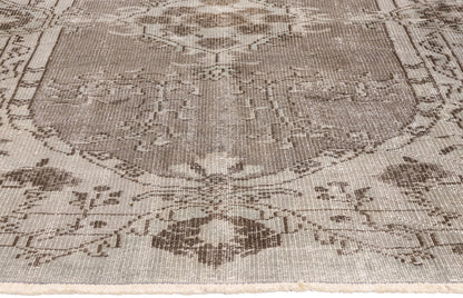 4 x 7 - Gray Vintage Turkish Sivas Rug - 79719