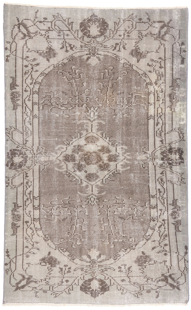 4 x 7 - Gray Vintage Turkish Sivas Rug - 79719