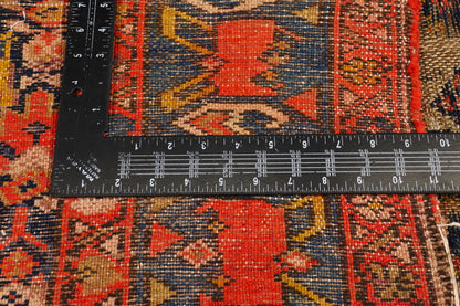 4 x 10 - Navy Blue Antique Persian Malayer Rug - 79720