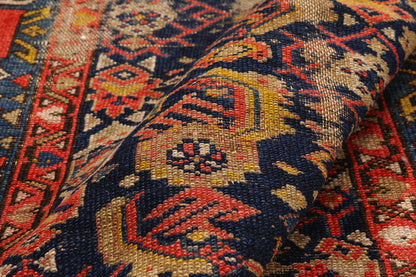 4 x 10 - Navy Blue Antique Persian Malayer Rug - 79720