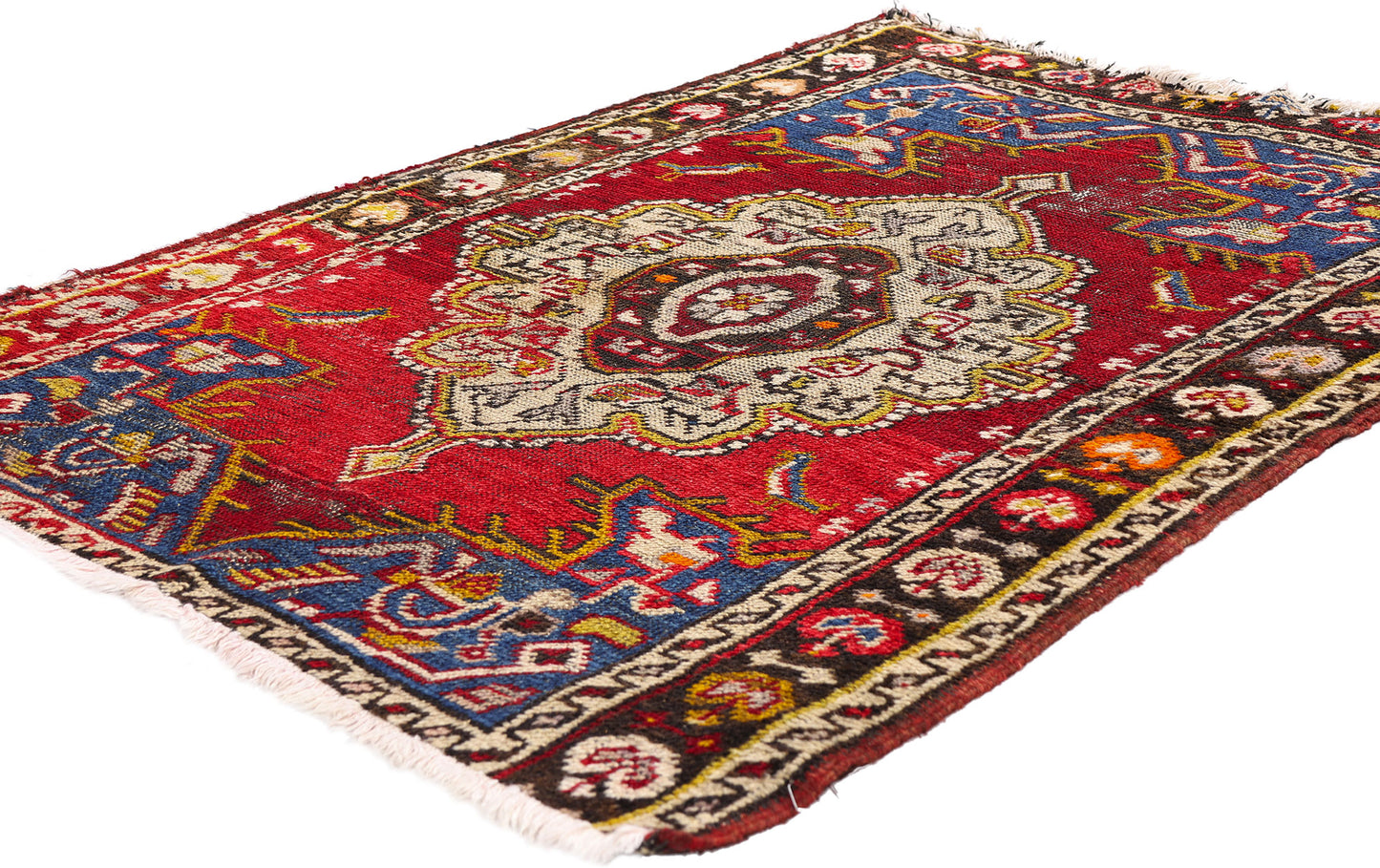 3 x 4 - Red Antique Turkish Bergama Rug - 79721