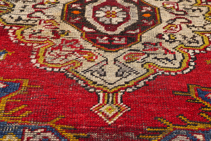 3 x 4 - Red Antique Turkish Bergama Rug - 79721