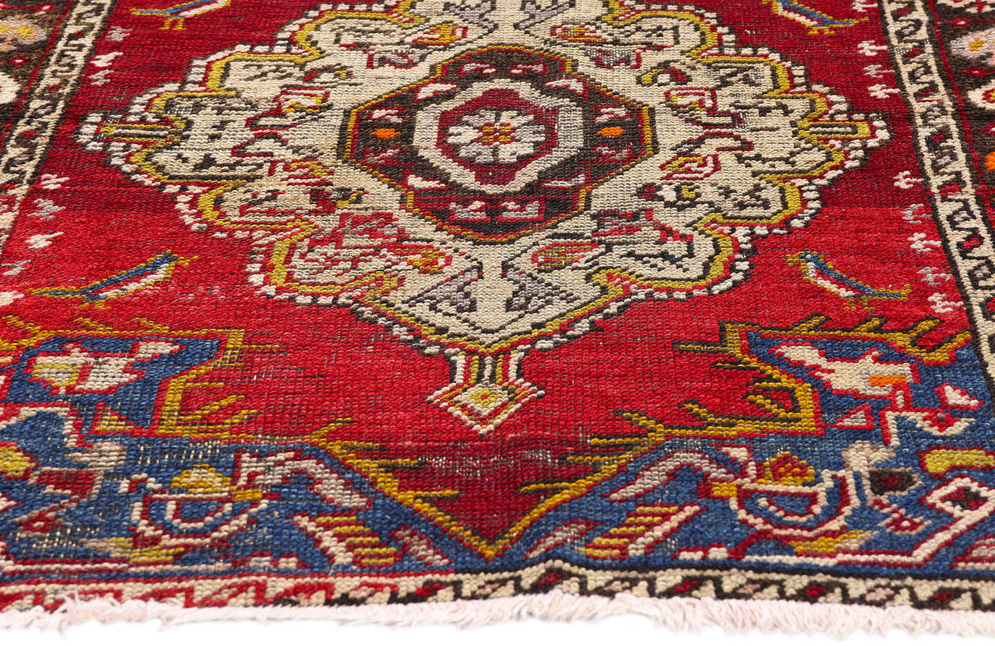 3 x 4 - Red Antique Turkish Bergama Rug - 79721